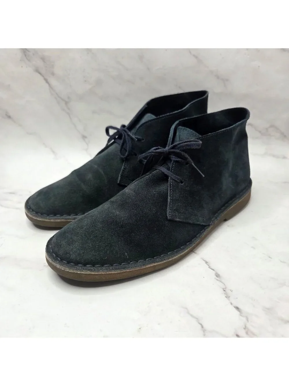 J. Crew Navy Blue Suede Leather McAlister Chukka Boots Men's 12